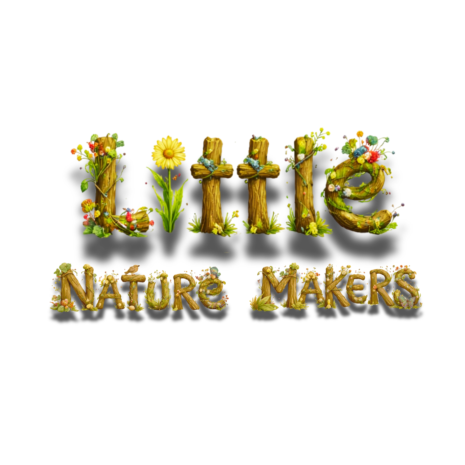 Little Nature Makers nature-crafted title artwork